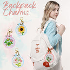 IDDI Embroidery Kit Beginner DIY Keychain Kit, Easy Cross Stitch Kits - Image 2