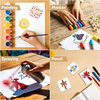 72 Pcs Christian Cross Stencils - Image 4