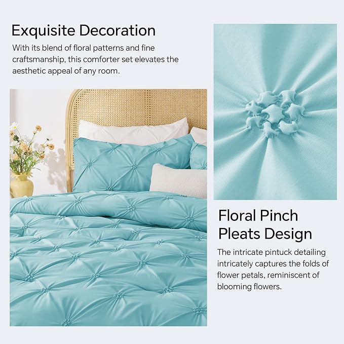 BEDELITE Macaron Blue King Size Comforter Set - Image 4