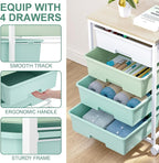 SYKIARIOL Utility Cart with 4 Drawers, Rolling Storage Cart with Drawers - Image 4