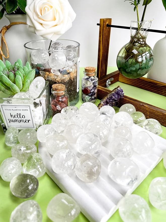 DUQGUHO Clear Quartz Healing Crystals Stones Set Natural Bulk Crystals Tumbled - Image 2