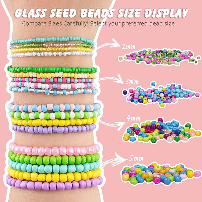 4mm Glass Seed Beads Waist Beads - Image 4