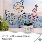 Gallery Glass Hologram Confetti Stained Glass Glitter Finish Paint - Image 6
