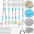 Tondiamo 2823 Pcs Ocean Keychain Making Kit Seashell Bag Charm Beach DIY Craft by Tondiamo