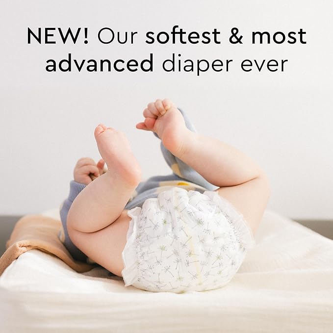 LILLYDOO Baby Diapers - Size 3 (13-22 lbs), Half-Monthly Supply (87 Count), Leak Protection, Skin-Friendly, Ultrasoft, Perfume- & Chlorine-Free, Hypoallergenic, Dermatologist Tested, Oeko-TEX®