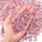 400Pcs 5-8mm Natural Madagascar Rose Quartz Chip Stone Beads | Pre-Drilled - Image 6