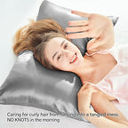 BEDELITE Satin Pillowcase with Zipper, Super Soft and Cooling Similar to Silk - Image 4