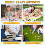 VKPI 4 Pieces EVA Foam Art Crafts Gift Kit, Creative Make Your Own Princess - Image 4