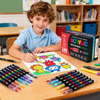 240 Colors Acrylic Paint Markers Set, Soft Flexible Brush Markers - Image 2