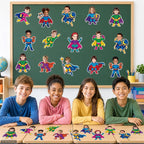 120pcs Super Theme Cutouts Colorful Comic Bulletin Board Decorations Back to - Image 5