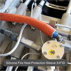 Fuel Line Heat Shield Insulation Heat Shielded Fire Thermo Armor Fire Sleeve - Image 4