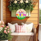 Large Size 12" Wooden Spring Ornaments to Paint, Flower Wooden DIY Blank - Image 5