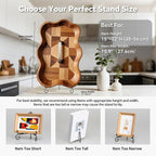 Artliving Plate Stands for Display, 15Inch Black Iron Easel Plate Display Photo - Image 5