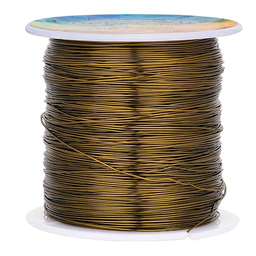 203 Feet Tarnish Resistant Copper Wires 24 Gauge/0.5mm Jewelry Craft Wires by CREATZONE