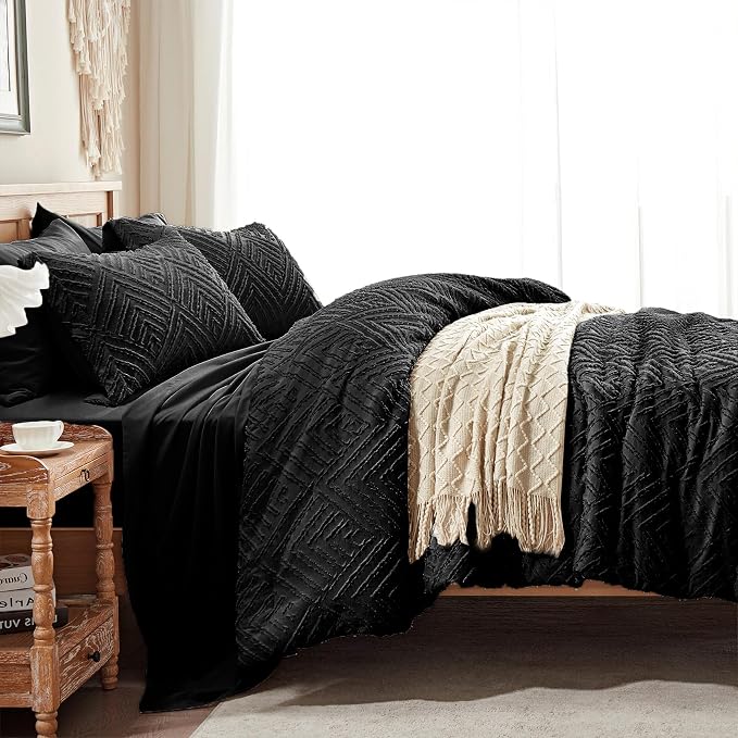 Zzlpp King Comforter Set 7 Pieces, All Season Boho Bedding Sets - Image 4