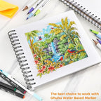 Ohuhu Mix Media Pad, 8.3" x 8.3" Mixed Media Art Sketchbook, 120 LB/200 GSM - Image 8