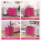 BECOMFORT 12-Drawer Rolling Cart - Image 8