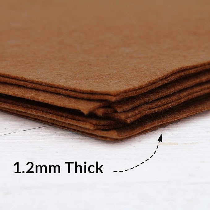 Threadart Brown Premium Felt Sheets - Image 3