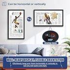 JupDec 11 × 22 Up to 13 × 24 Newspaper Frame, Premium Wood Display Case - Image 4