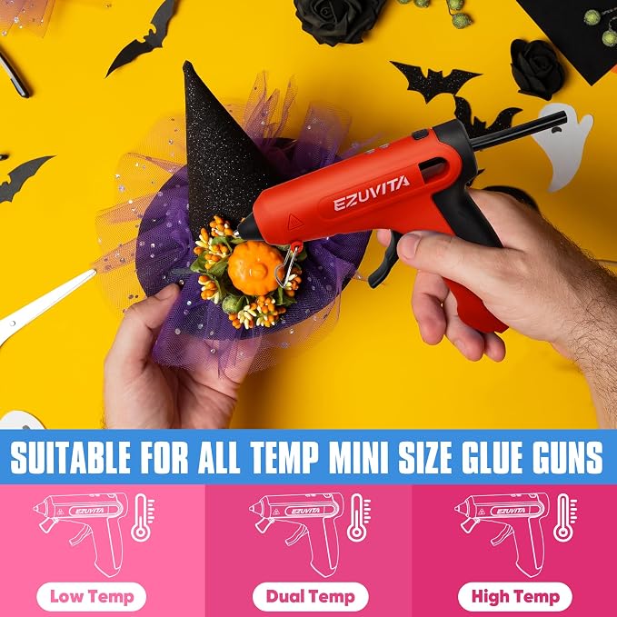 EZUVITA Mini Size Hot Glue Sticks, 0.27” Dia x 4” Long, Festival Decorations - Image 5