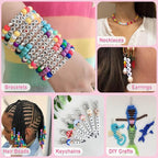 shynek 3800 Pony Beads: Bulk for Bracelets, Hair Braids & Craft - Image 5