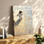 Framed Footprints in the Sand Canvas Wall Art - Image 2