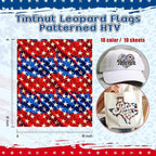 Tintnut USA Flag Heat Transfer Vinyl- 10 Pcs 12x10in Iron on Vinyl | 10x12in - Image 2