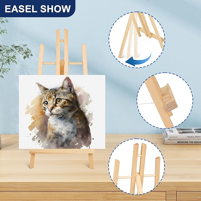 ESRICH 10pcs 17 Inch Tabletop Easels, Easel Stand - Image 3