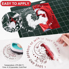 VINYL FROG Red Metallic Foil Heat Transfer Vinyl Roll 12" x12ft Red Iron on - Image 5