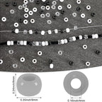 UPINS 1200Pcs Black and White Pony Beads, Halloween Pony Beads Bulk Hair Crafts - Image 2