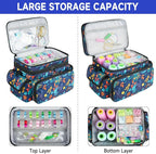 LEFOR·Z Large Sewing Supplies Organizer, Double-Layer Sewing Accessories - Image 3