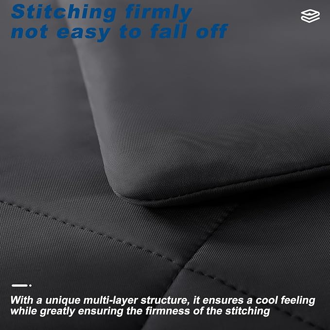 Cooling Comforter King Size, Double-Sided Cold Tech Fabric Quilted Bed - Image 4