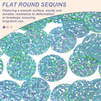 MECCANIXITY 700 Pcs Flat Round Sequins 15mm/0.6 Inch Loose Paillettes Craft - Image 3