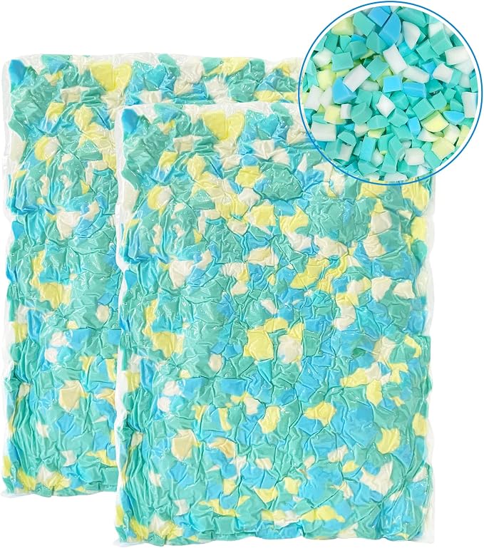Bean Bag Filler, 10lbs Shredded Memory Foam Stuffing, Filling & Refill by WelacerBrand