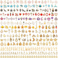 SANNIX 350Pcs Charms for Jewelry Making by SANNIX