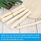 PATIKIL 8 Pcs / 20cm Wood Log Sticks, 0.6-1.2inch in Diameter Natural Driftwood - Image 4