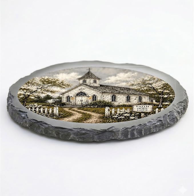 Magnolia Garden 10-Inch Country Church Stepping Stone - Image 3
