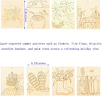 Piatoeke 16PCS 5.9×4.7in Unfinished Wood Crafts to Paint, DIY Fun Things to - Image 2