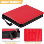 GERMUN 3 Ring 9 Pocket Zipper Card Binder, 720 Double Sided Standard PU Trading - Image 6