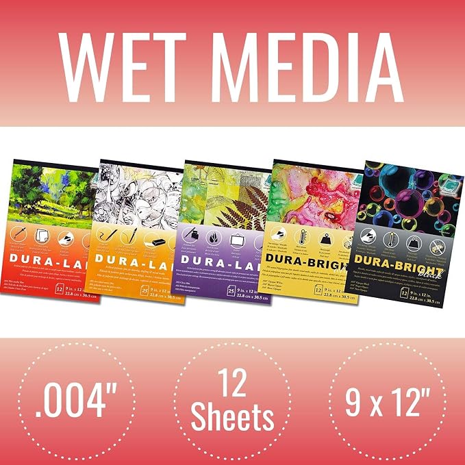 Grafix Dura-Lar 0.004" Film, Ultra Clear Wet Media 9"x12", Plastic Film Coated - Image 2