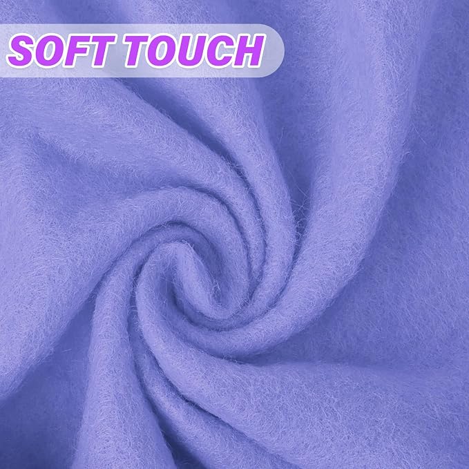 XSEINO 13 Rolls Lavender Felt Fabric, Lavender Series Colors Soft Nonwoven - Image 3