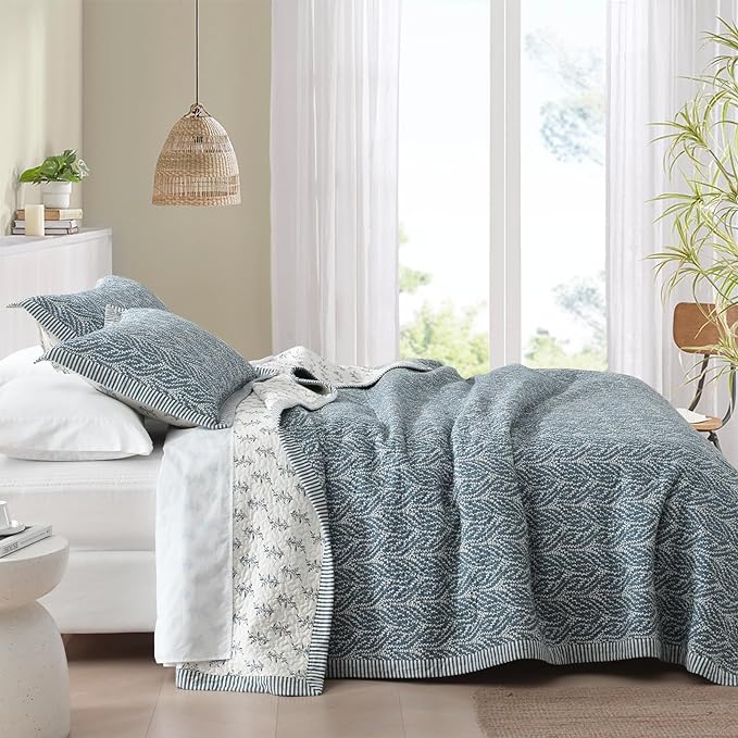 SahSahCasa Quilt Set Queen Size, 100% Cotton Quilt Bedding Set Bedspread - Image 3