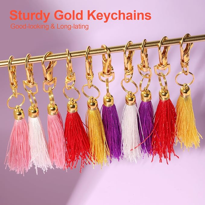 LEOBRO 968pcs Keychain Making Kit, Keychain Clip and Key Ring, Jump Rings - Image 5