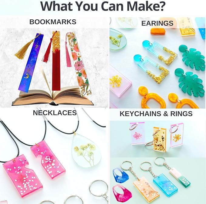 Piccassio Epoxy Resin Kit for Beginners – 208-Piece Jewelry Making & Craft Kit - Image 5