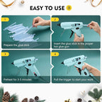 Magicfly Mini Hot Glue Gun Sticks, Huge Pack of 300, Compatible - Image 5