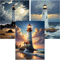 3 Pack Diamond Art Kits for Adults, 5D Lighthouse Diamond Painting Kits for by Dugsmgd