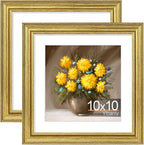 Vittanly 10x10 Picture Frames Set of 2, Ornate Vintage Photo Frame by Vittanly