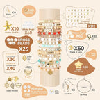 Pizooro Clay Beads 3 Boxes Bracelet Making Kit, Round Letter Beads - Image 4