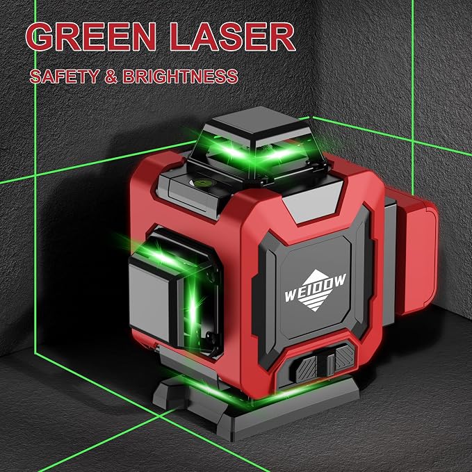 WEIDDW Laser Level 360° Green Cross Line Self Leveling Laser Measuring Tool - Image 5