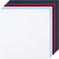 8 PCS Cross Stitch Aida Fabric 14 Count, 8 Colors 9.8 by 9.8 Inch, Classic by MYFAMIREA